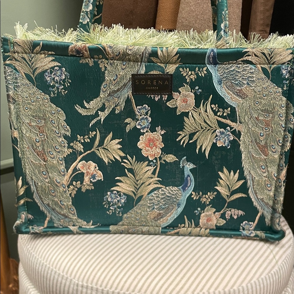 Sirena Green Floral peacock Women Bag